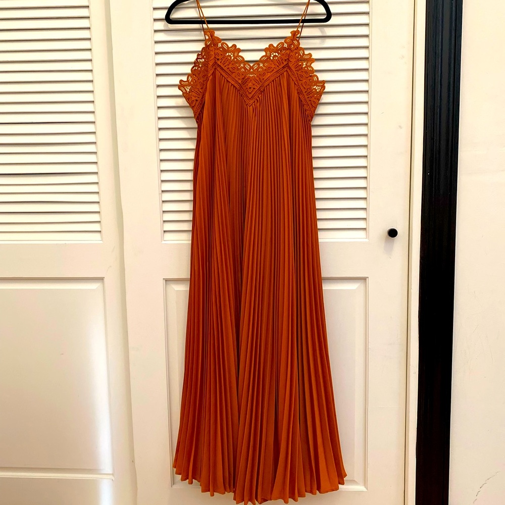 Maxi pleat dress Self Portrait
